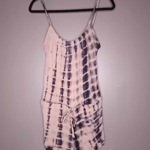 Veronica Women's Small Tie Dye Drawstring Romper